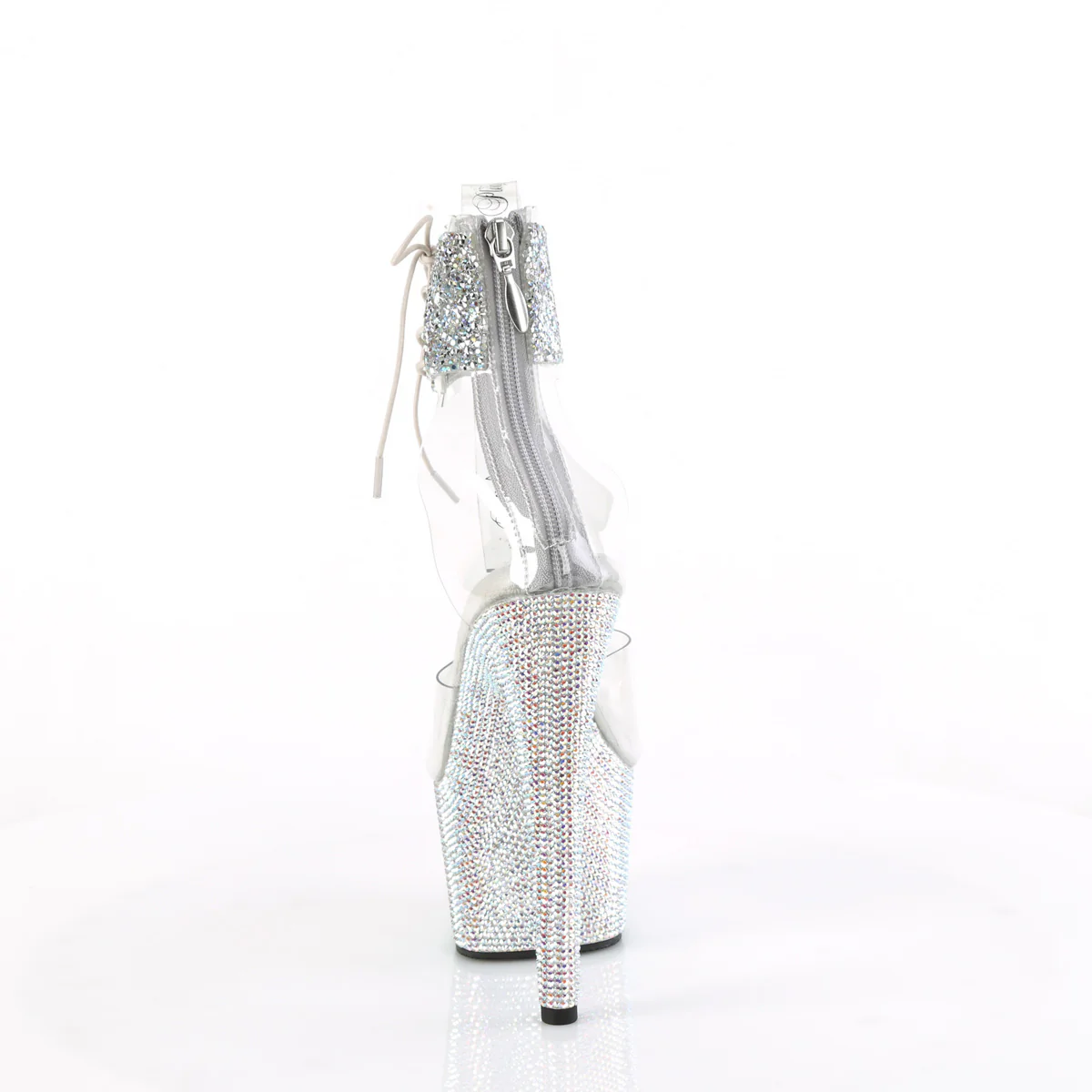 Clear 7 Inch Bling Strippers Platform Heels - Pleaser BEJEWELED-724RS-02 - Image 4