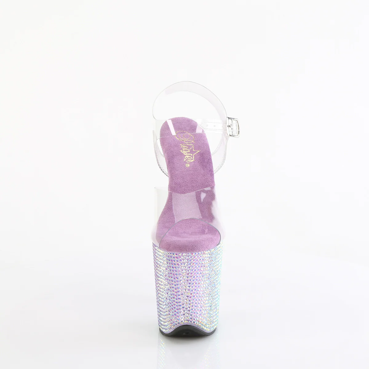 Lavender 8 Inch Elegant Dance Platform Heels -  Pleaser BEJEWELED-808RRS - Image 2