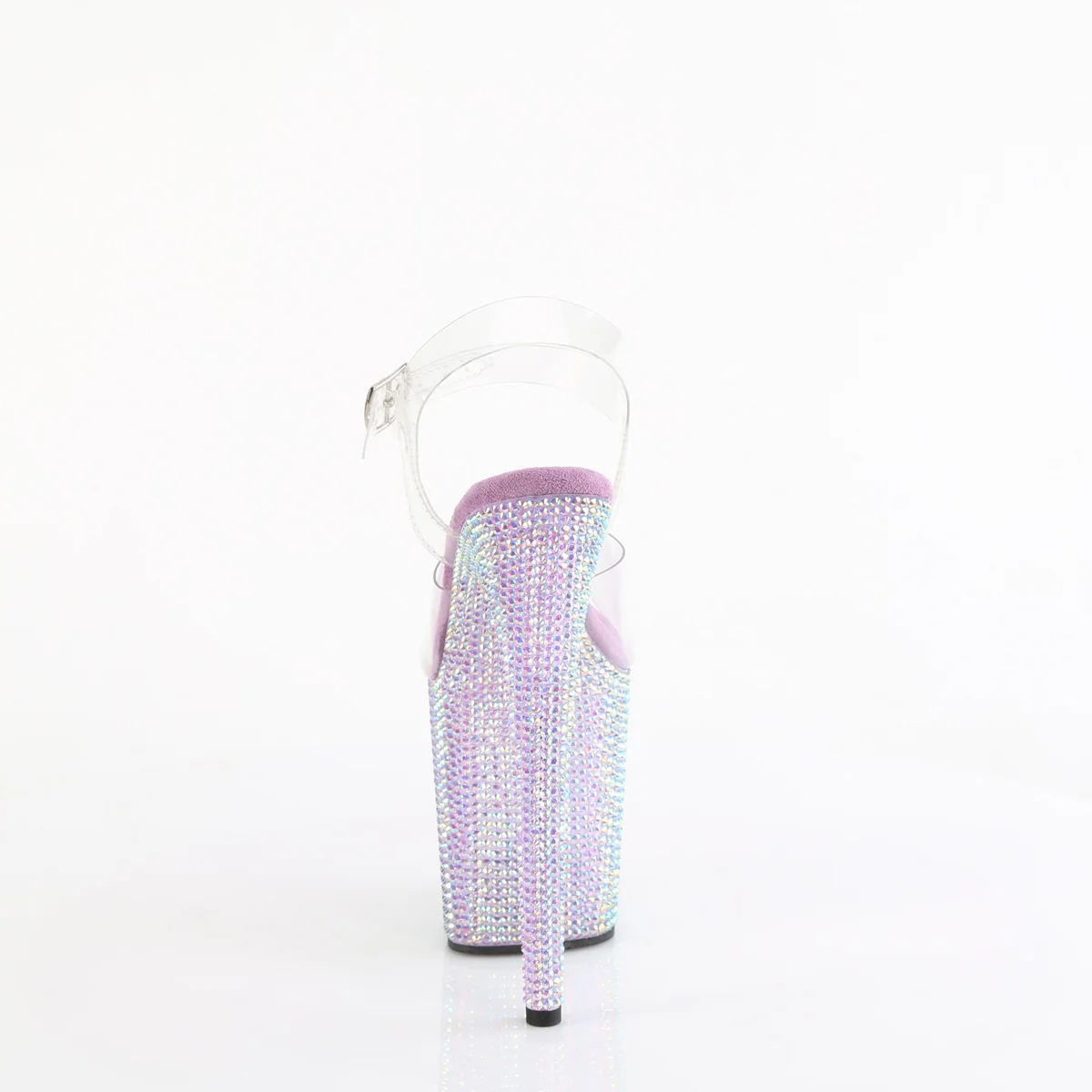 Lavender 8 Inch Elegant Dance Platform Heels -  Pleaser BEJEWELED-808RRS - Image 4