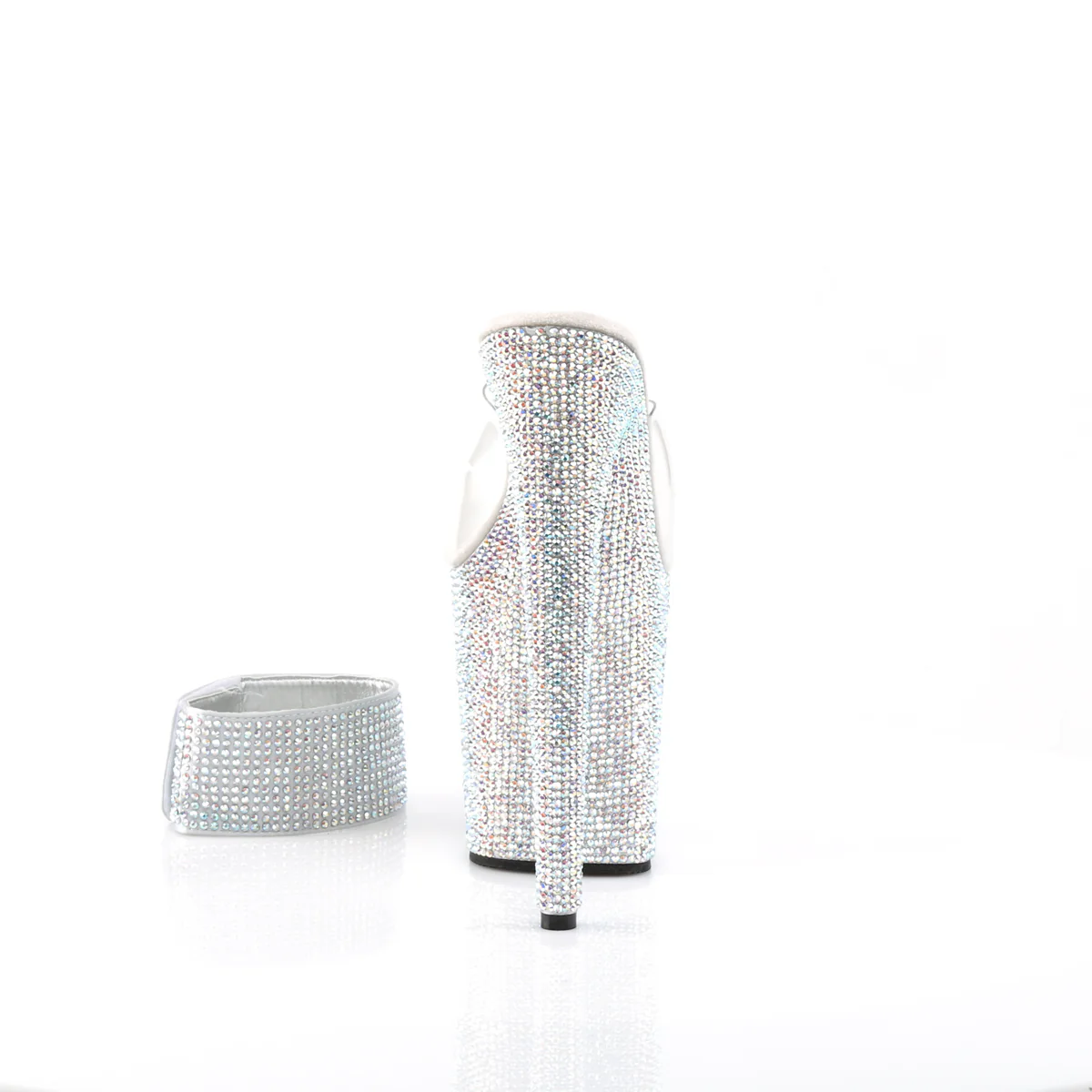 Transparent Bling 8 Inch Elegant Dance Platform Heels - Pleaser BEJEWELED-812RS - Image 4