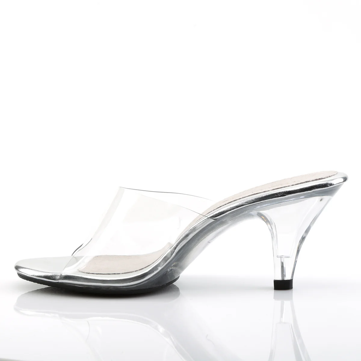 Clear 3 Inch Posing Shoes -  Fabulicious BELLE-301 - Image 3