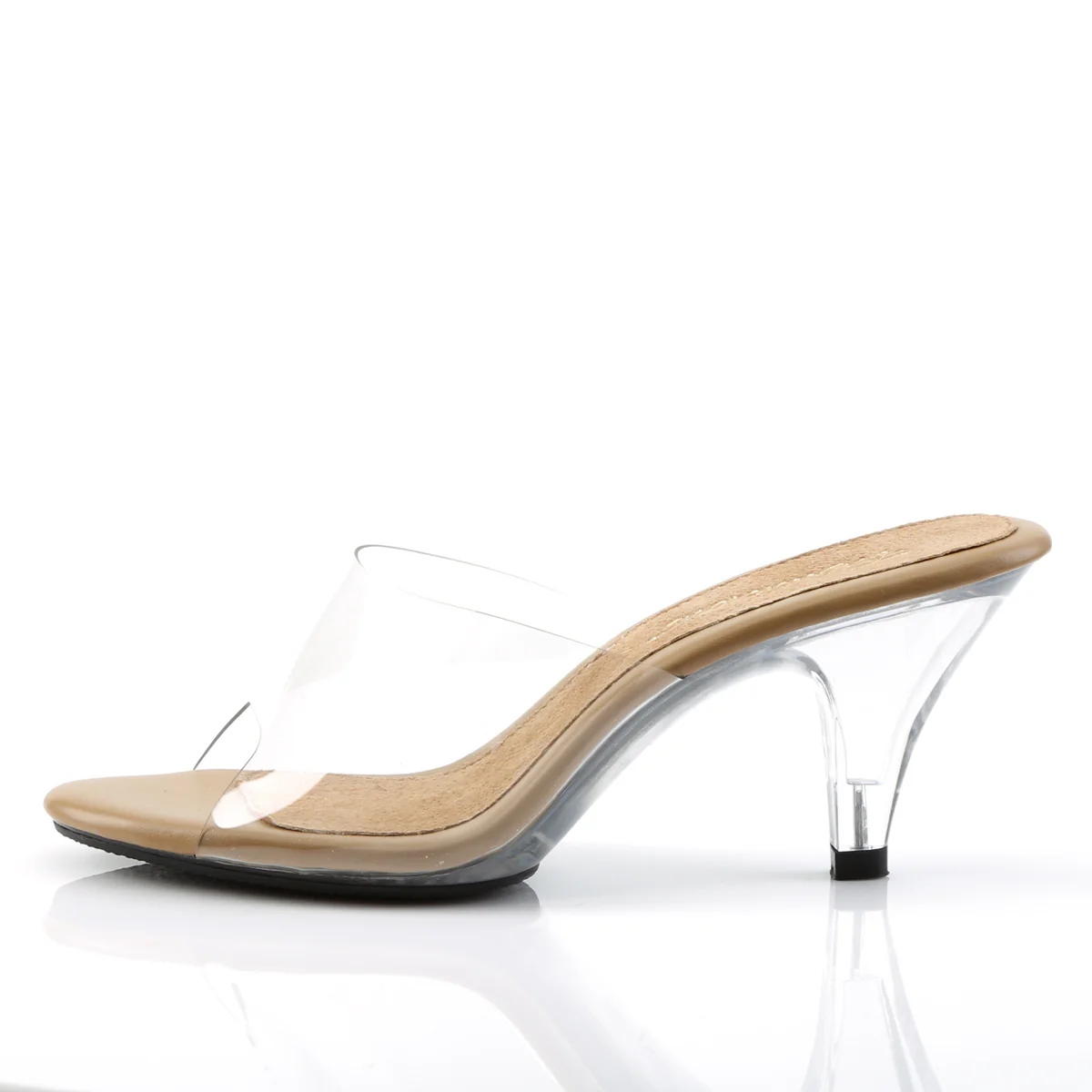 Clear 3 Inch Posing Shoes -  Fabulicious BELLE-301 - Image 3