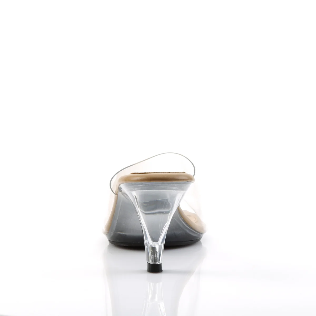 Clear 3 Inch Posing Shoes -  Fabulicious BELLE-301 - Image 4
