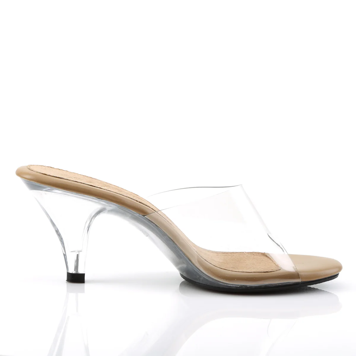 Clear 3 Inch Posing Shoes -  Fabulicious BELLE-301 - Image 5