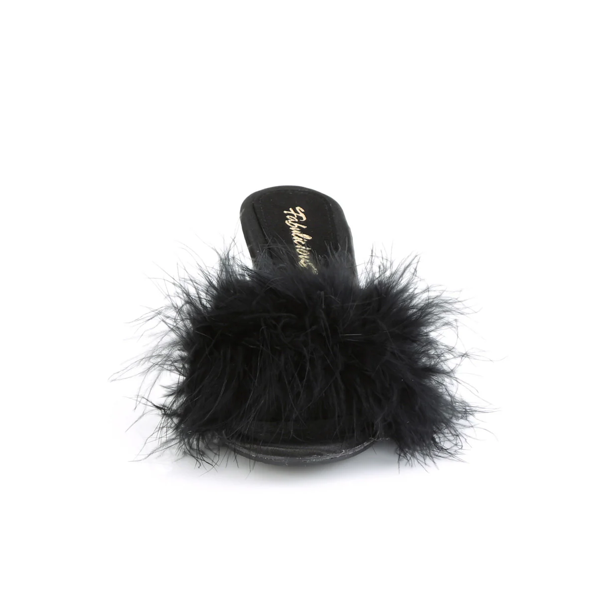 Black 3 Inch Bedroom Shoes -  Fabulicious BELLE-301F - Image 2