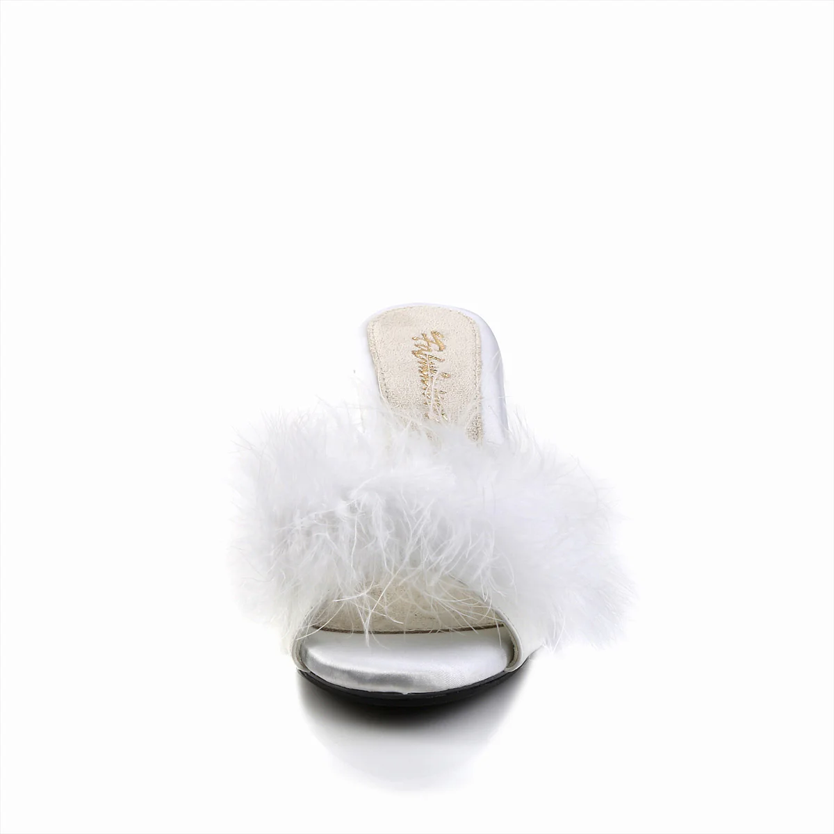 White 3 Inch Bedroom Shoes - Fabulicious BELLE-301F - Image 2
