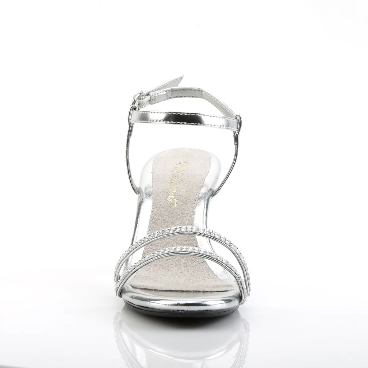 Silver 3 Inch Sexy Shoes - Fabulicious BELLE-316 - Image 2