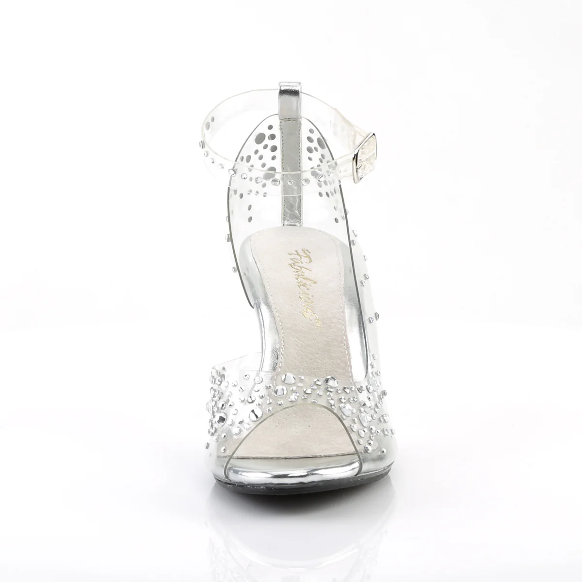 Clear 3 Inch Posing Shoes - Fabulicious BELLE-330RS - Image 2