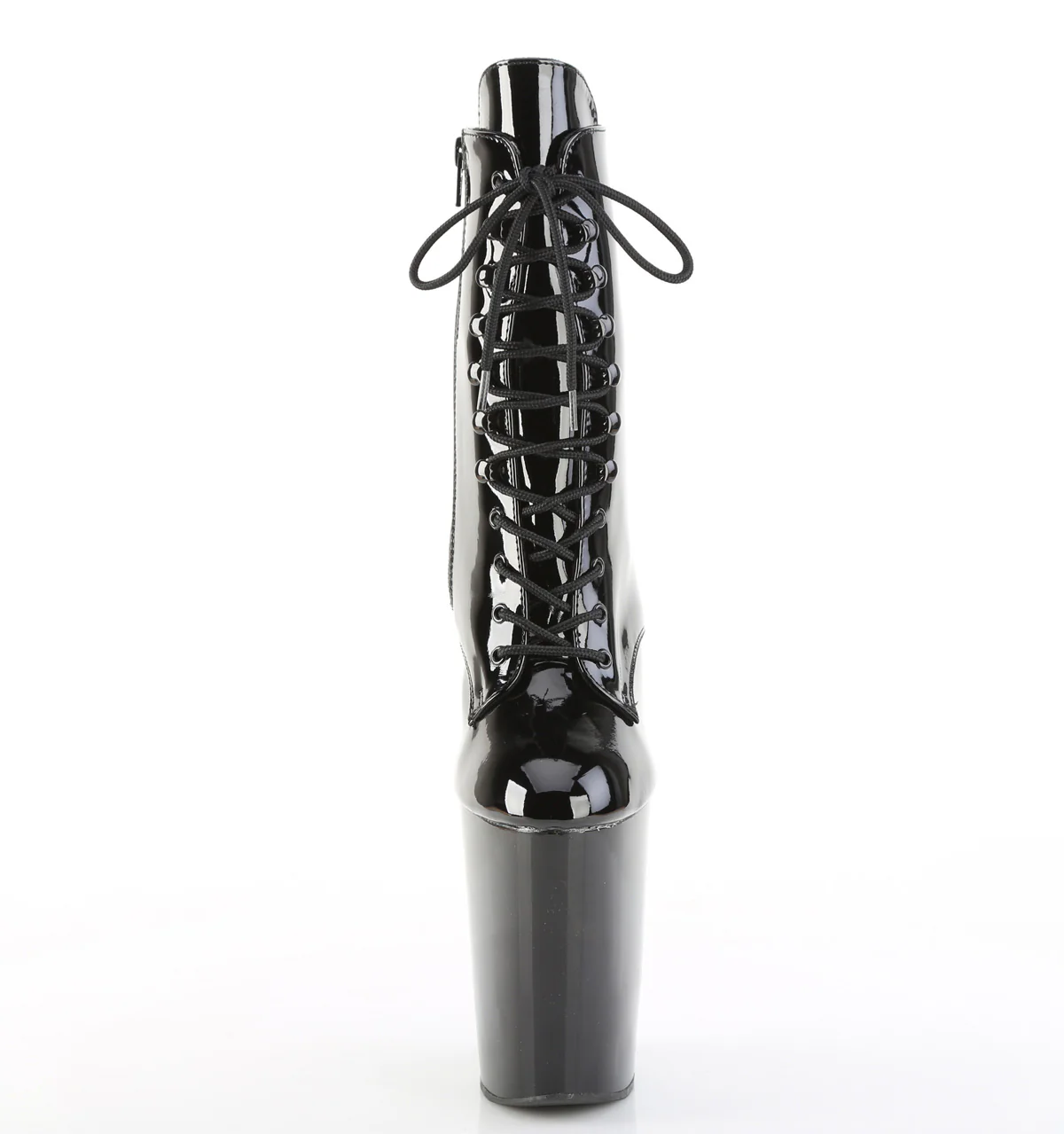 Black 9 Inch Fetish Ankle Boots - Pleaser BEWITCHED-1020 - Image 2
