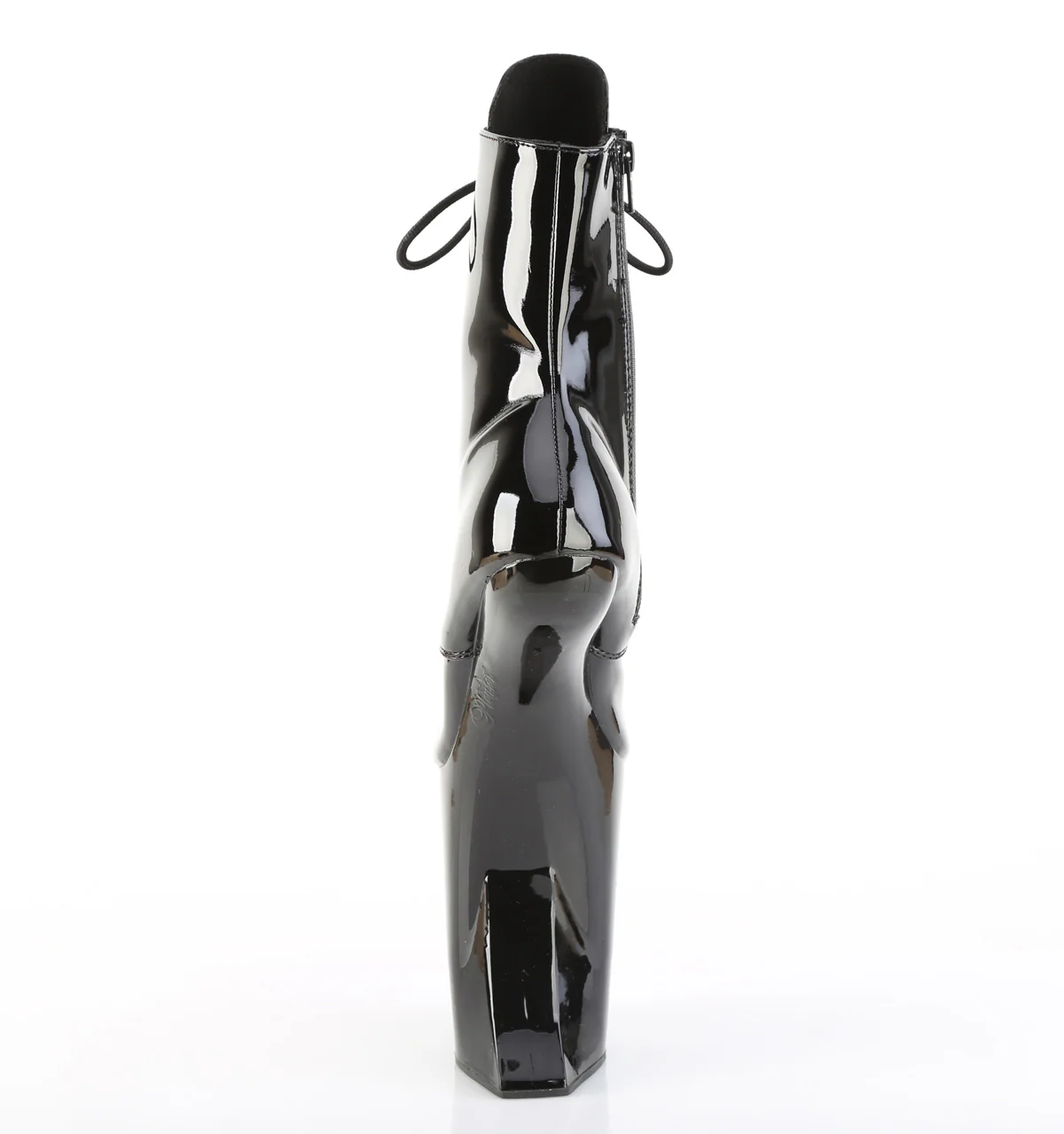 Black 9 Inch Fetish Ankle Boots - Pleaser BEWITCHED-1020 - Image 4