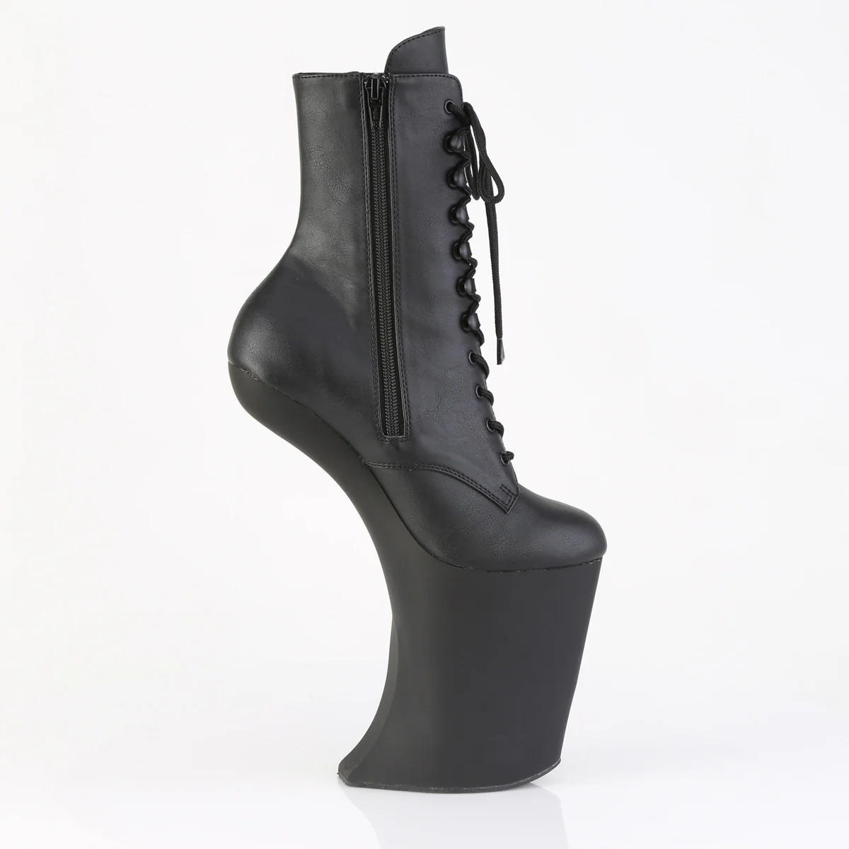 Black 9 Inch Pole Dance Ankle Boots - Pleaser BEWITCHED-1020 - Image 5