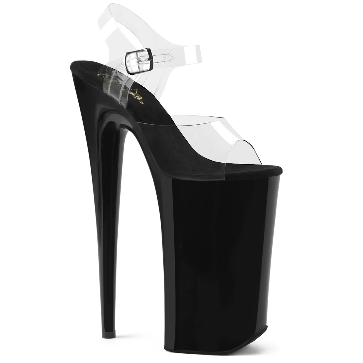 Clear Black 10 Inch Extreme High Platform Shoes -  Pleaser BEYOND-008 - Image 6