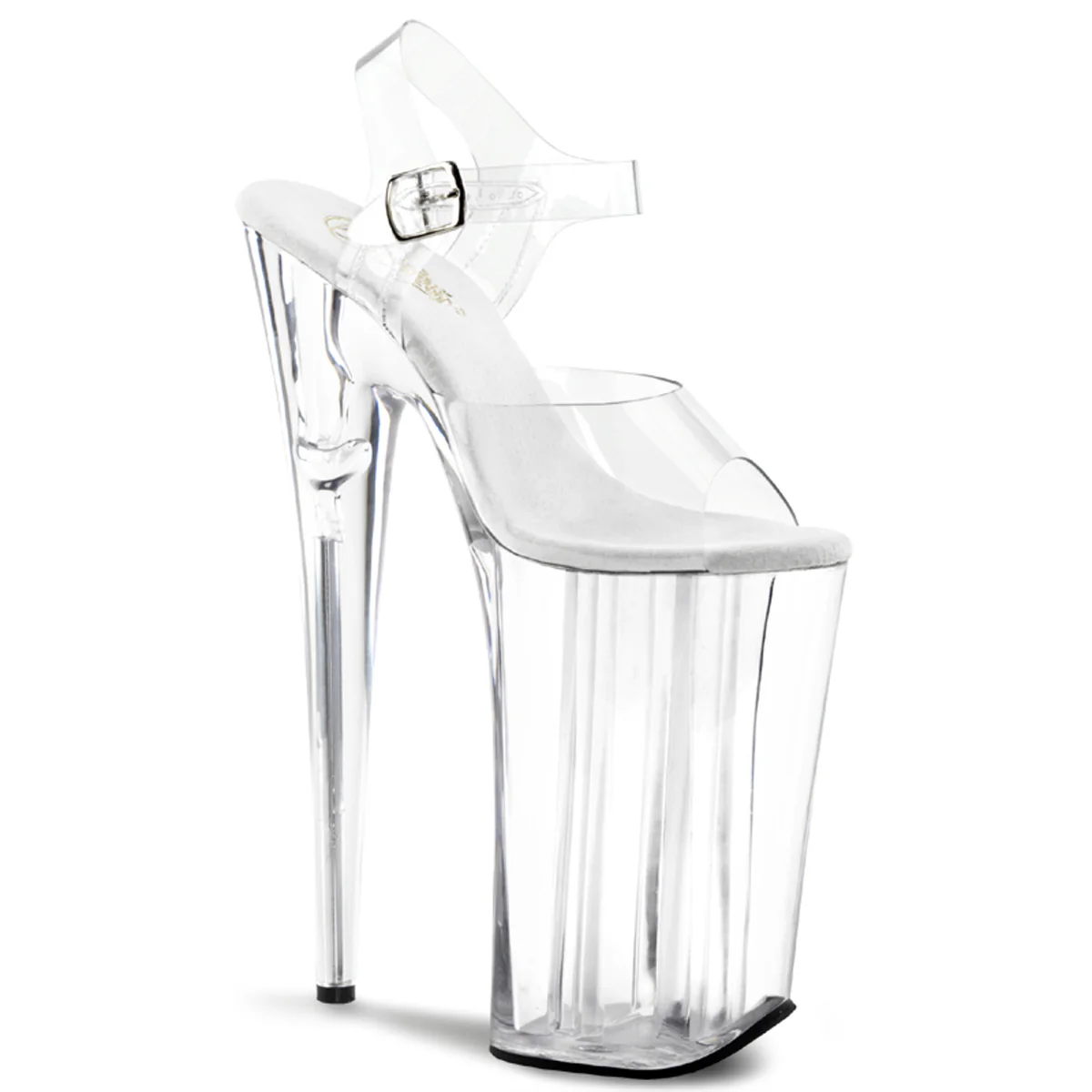 Clear 10 Inch Killer Heel Platform Shoes - Pleaser BEYOND-008 - Image 6