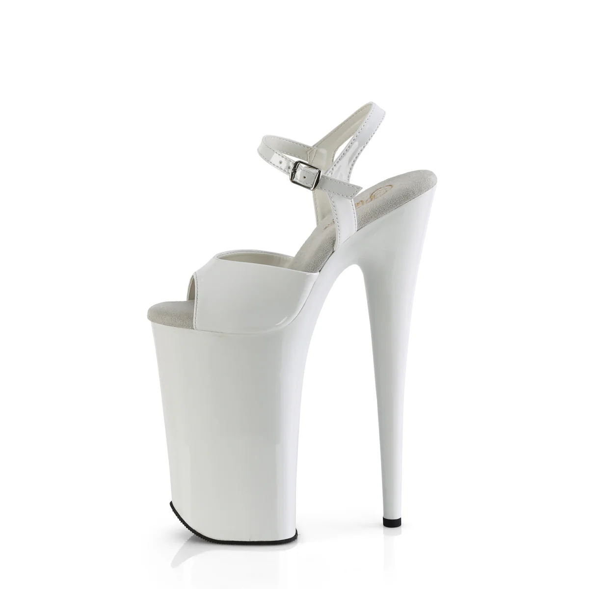 White 10 Inch Sky High Platform Shoes - Pleaser BEYOND-009 - Image 3