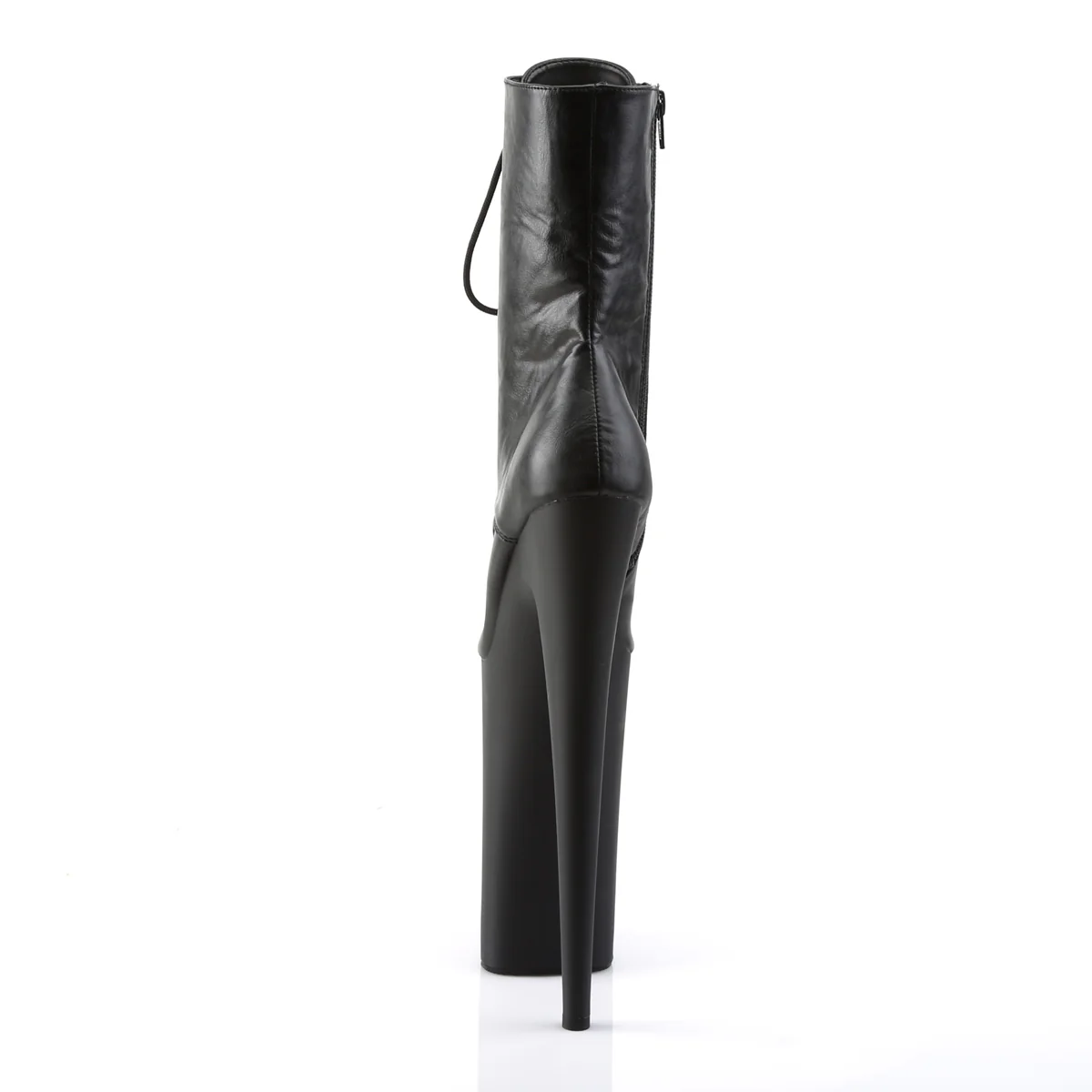 Black 10 Inch Ultra High Heels Ankle Boots -  Pleaser BEYOND-1020 - Image 4