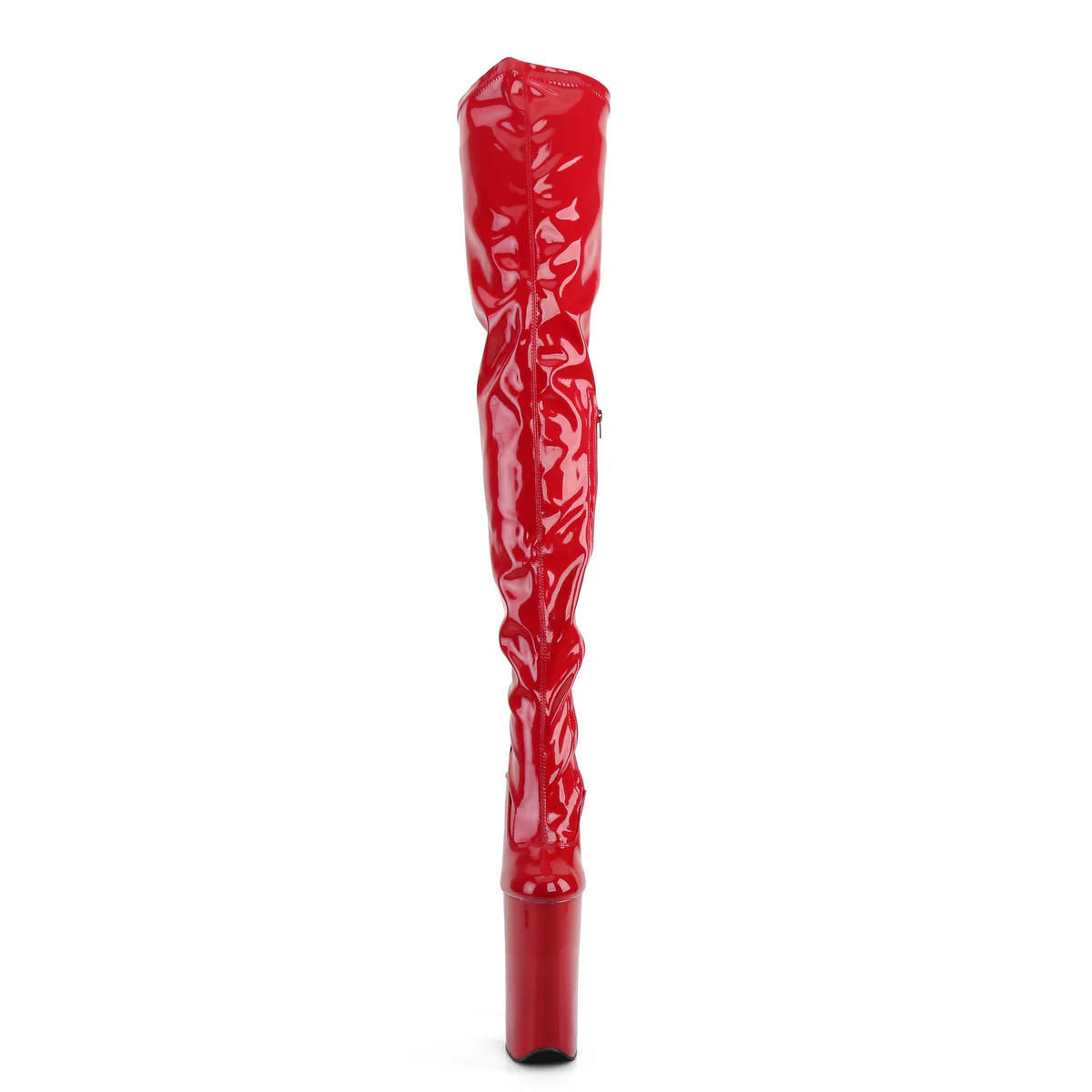 Red 10 Inch Fierce Crotch Boots - Pleaser BEYOND-4000 - Image 2