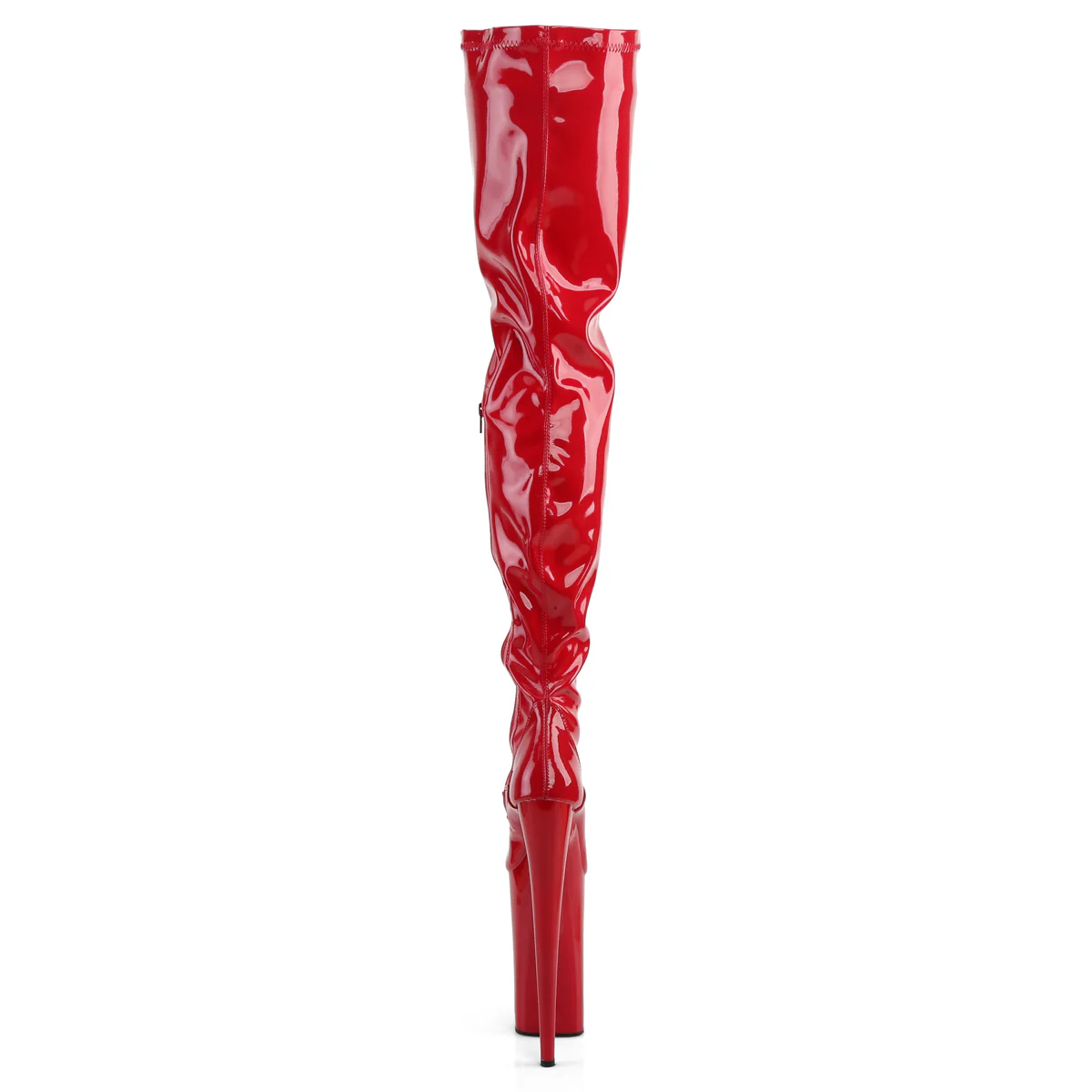 Red 10 Inch Fierce Crotch Boots - Pleaser BEYOND-4000 - Image 4