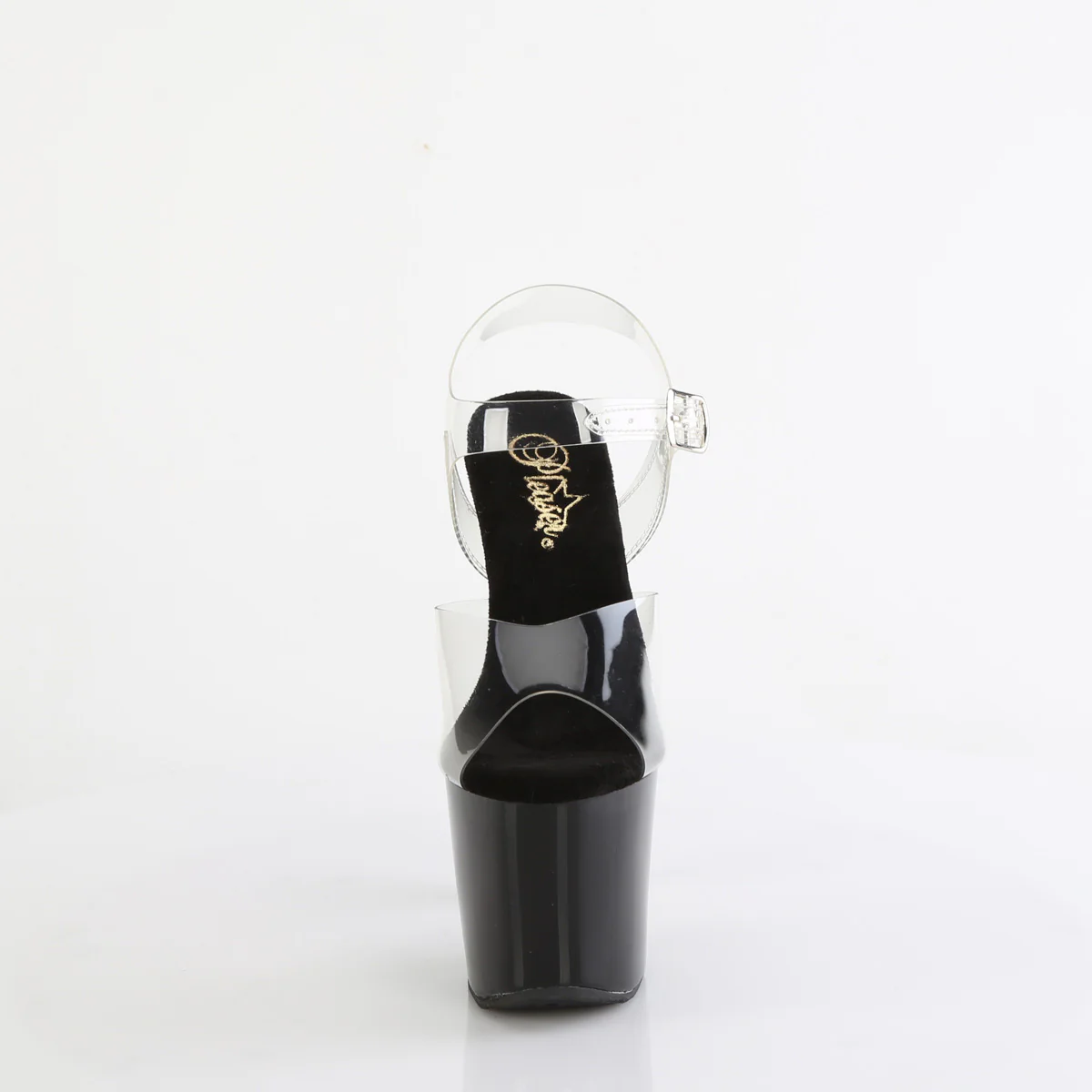 Clear Black 7 Inch Exotic Dancer Platform Shoes - Pleaser BLISS-708 - Image 2