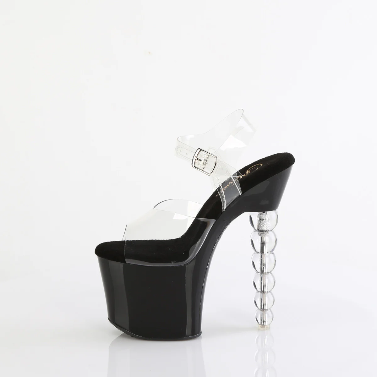 Clear Black 7 Inch Exotic Dancer Platform Shoes - Pleaser BLISS-708 - Image 3