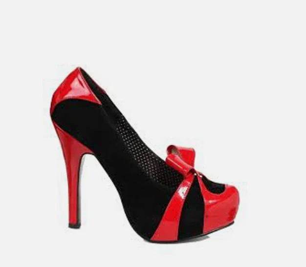 5 Heel BP520BIJOU  Black/Red