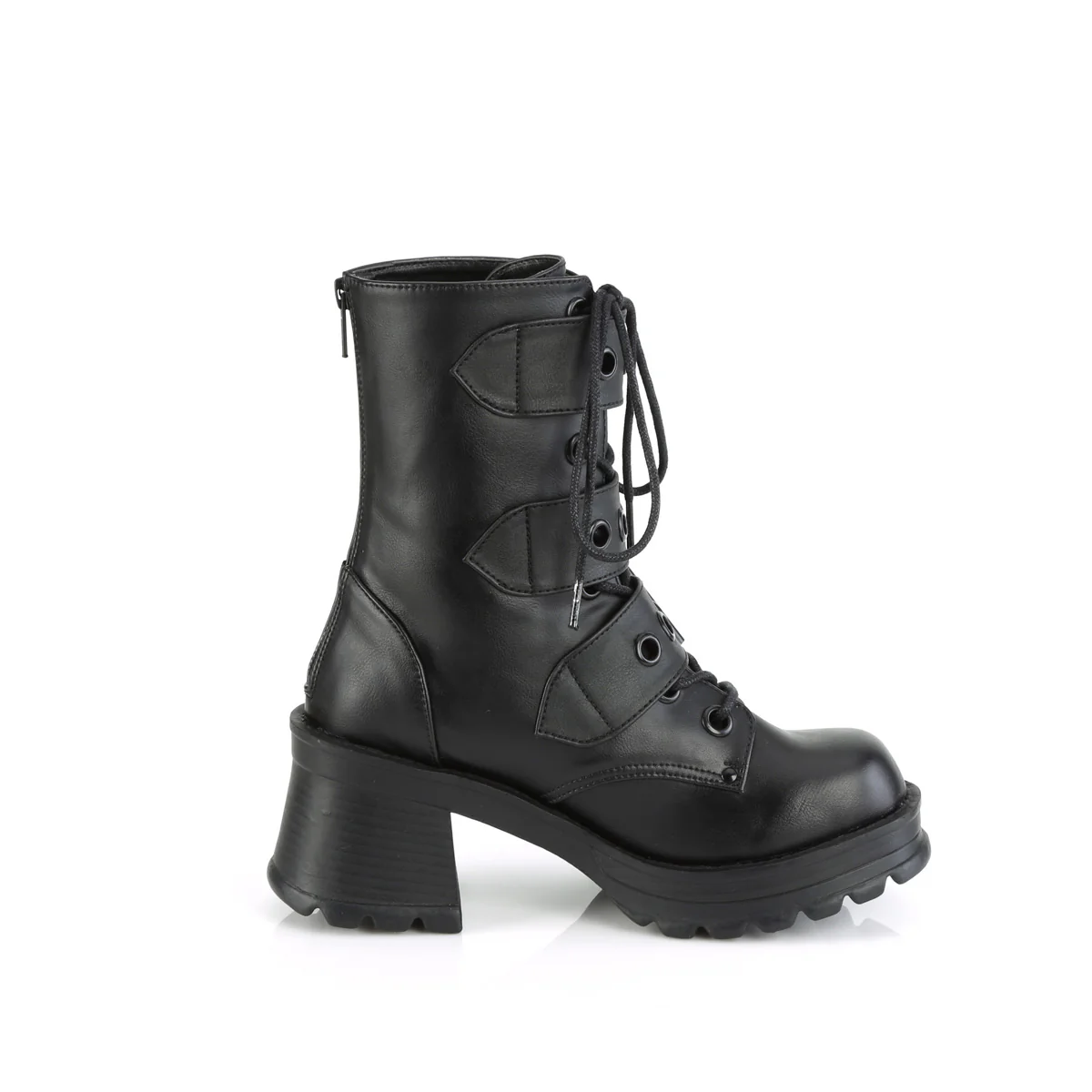 Black 2.8 Inch Alternative Women's Ankle Boots -  Demonia Cult BRATTY-118 - Image 5