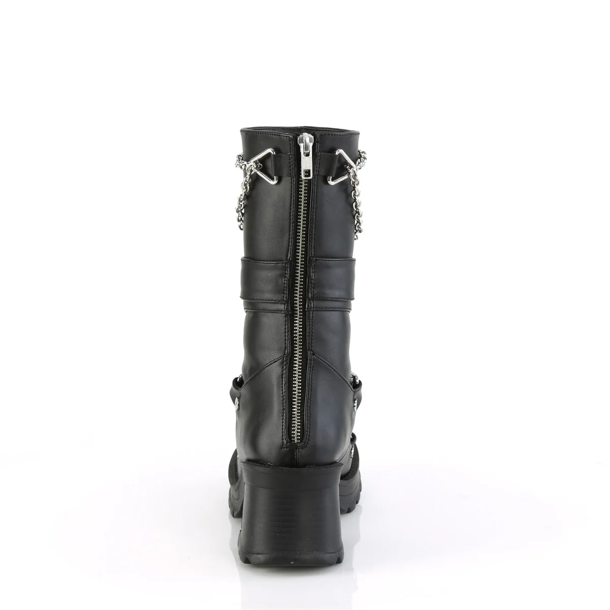 Black 2.8 Inch Alternative Knee High Boots -  Demonia Cult BRATTY-120 - Image 4