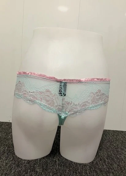 Carrie Amber Lace Thong CA5066T BLU/PNK - Image 2