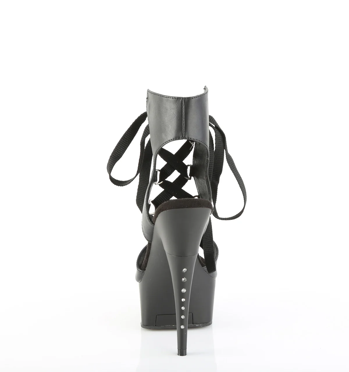 Black 6 Inch Exotic Dance Platform Shoes -  Pleaser CAPTIVA-600-14 - Image 4