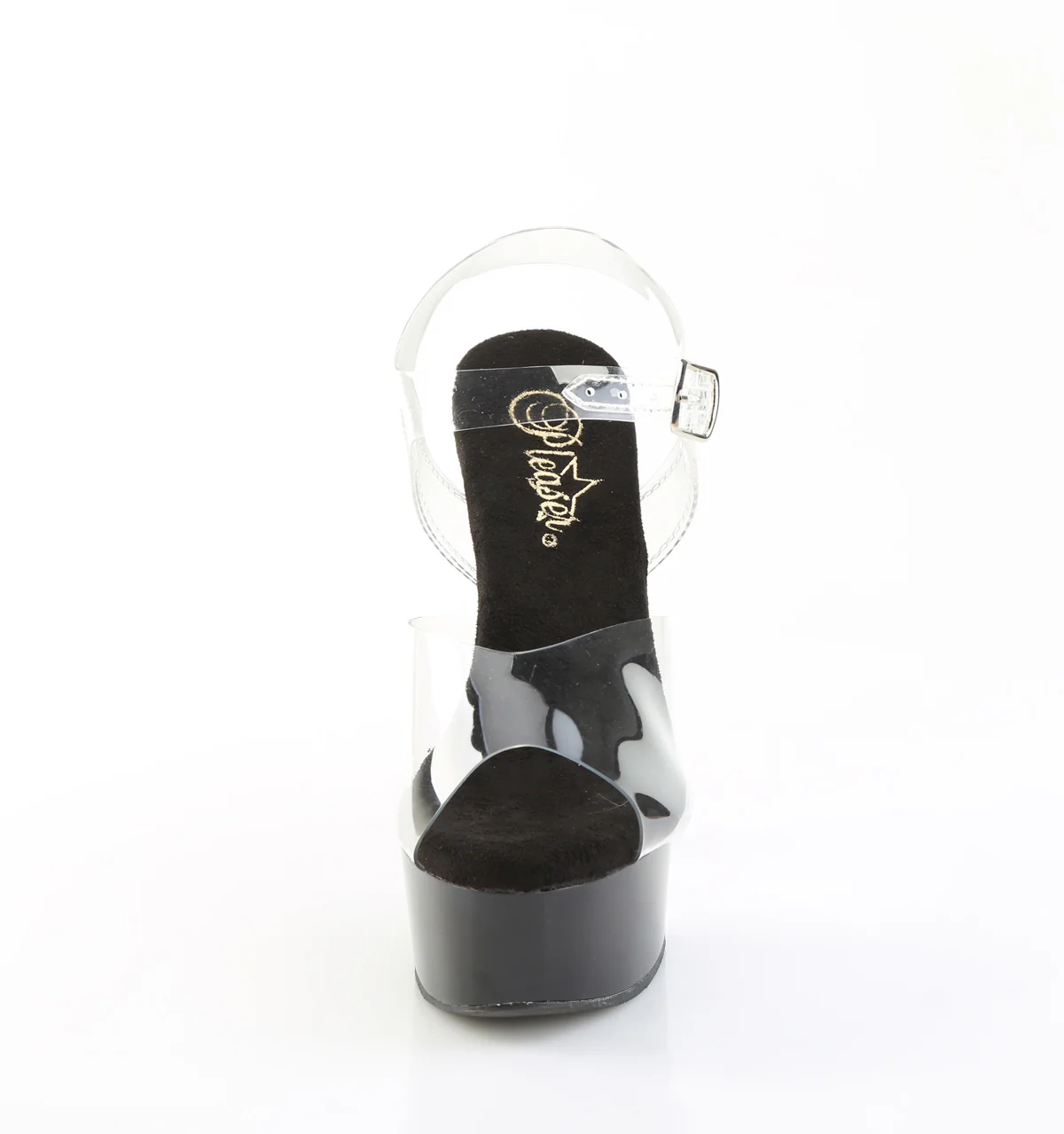 Clear Black 6 Inch Pole Dancer Platform Shoes - Pleaser CAPTIVA-608 - Image 2