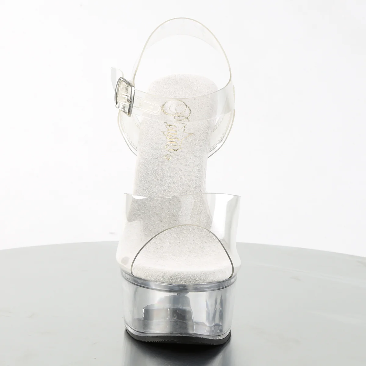 Clear 6 Inch Exotic Dance Platform Shoes - Pleaser CAPTIVA-608 - Image 2