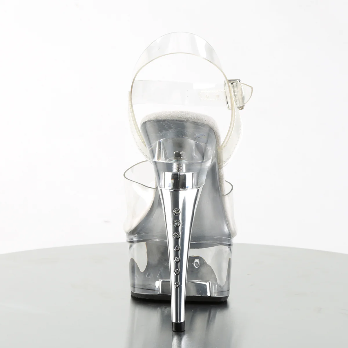 Clear 6 Inch Exotic Dance Platform Shoes - Pleaser CAPTIVA-608 - Image 4