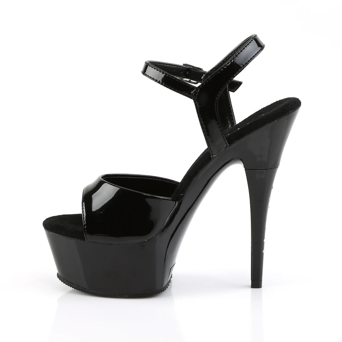 Black 6 Inch Strippers Platform Shoes -  Pleaser CAPTIVA-609 - Image 3