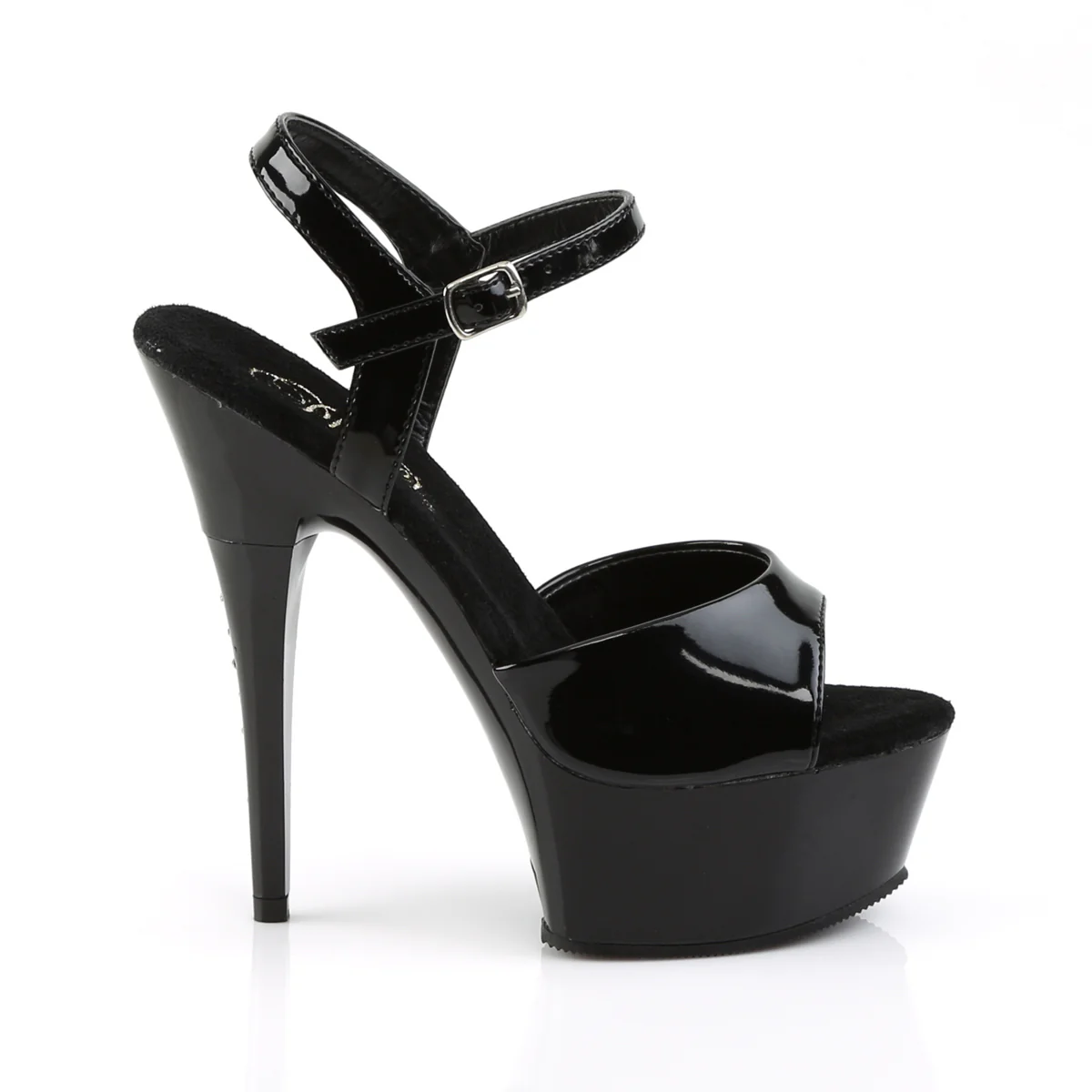 Black 6 Inch Strippers Platform Shoes -  Pleaser CAPTIVA-609 - Image 5