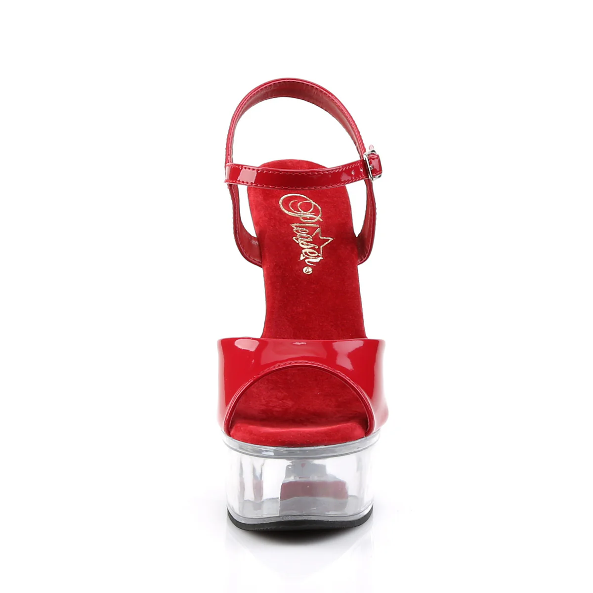 Red 6 Inch High Impact Platform Shoes -  Pleaser CAPTIVA-609 - Image 2