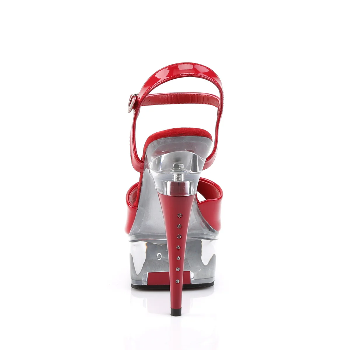 Red 6 Inch High Impact Platform Shoes -  Pleaser CAPTIVA-609 - Image 4