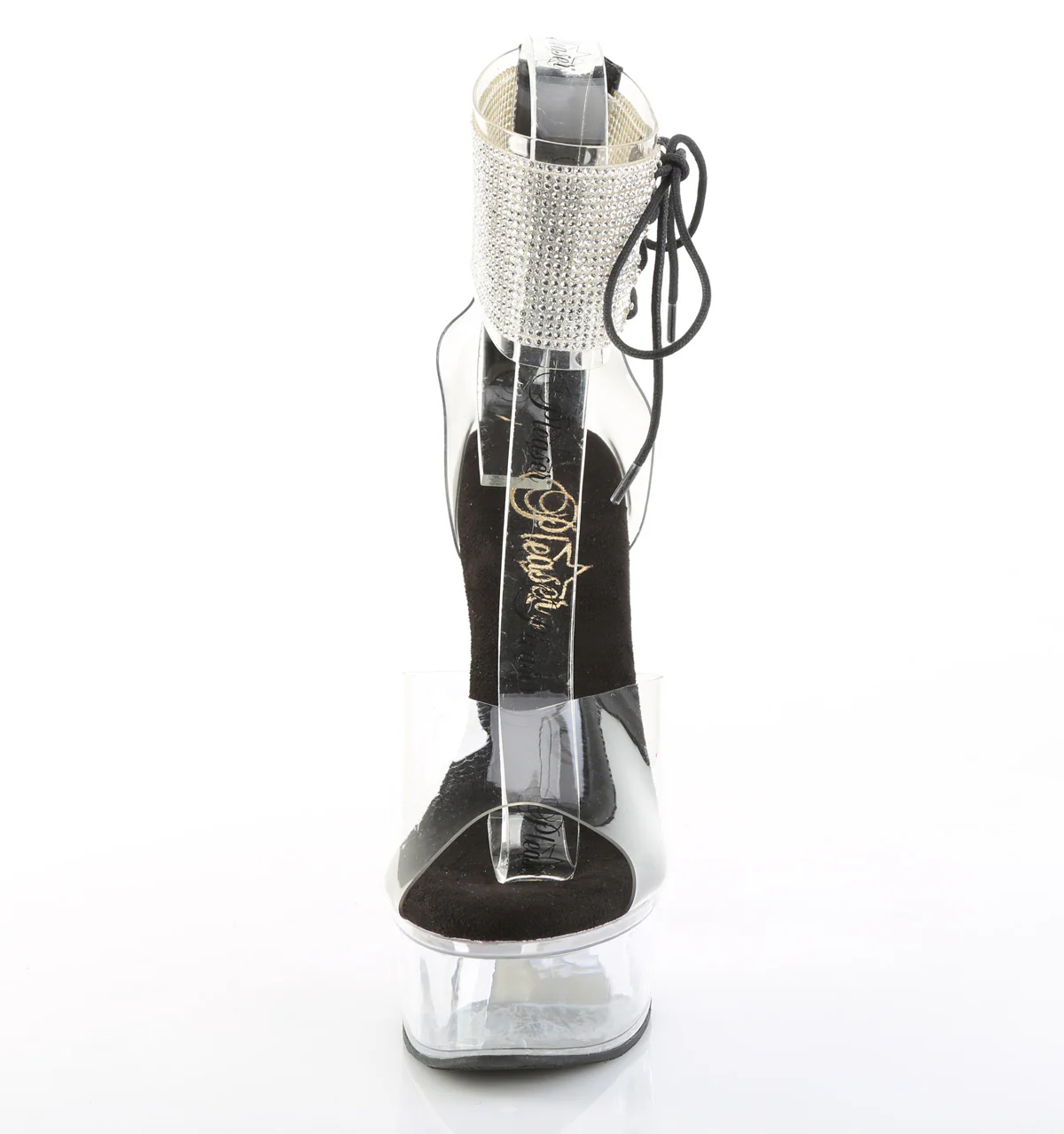 Clear Black 6 Inch High Fashiom Platform Shoes - Pleaser CAPTIVA-624RS - Image 2
