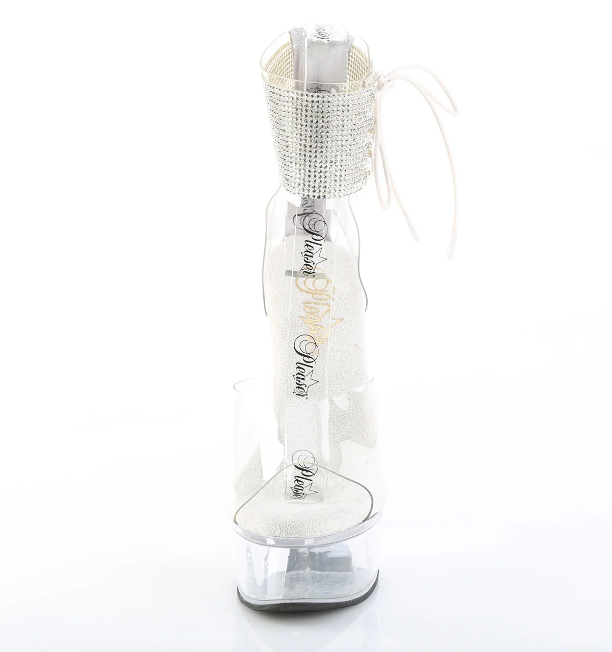 Clear 6 Inch Pole Dance Platform Shoes - Pleaser CAPTIVA-624RS - Image 2