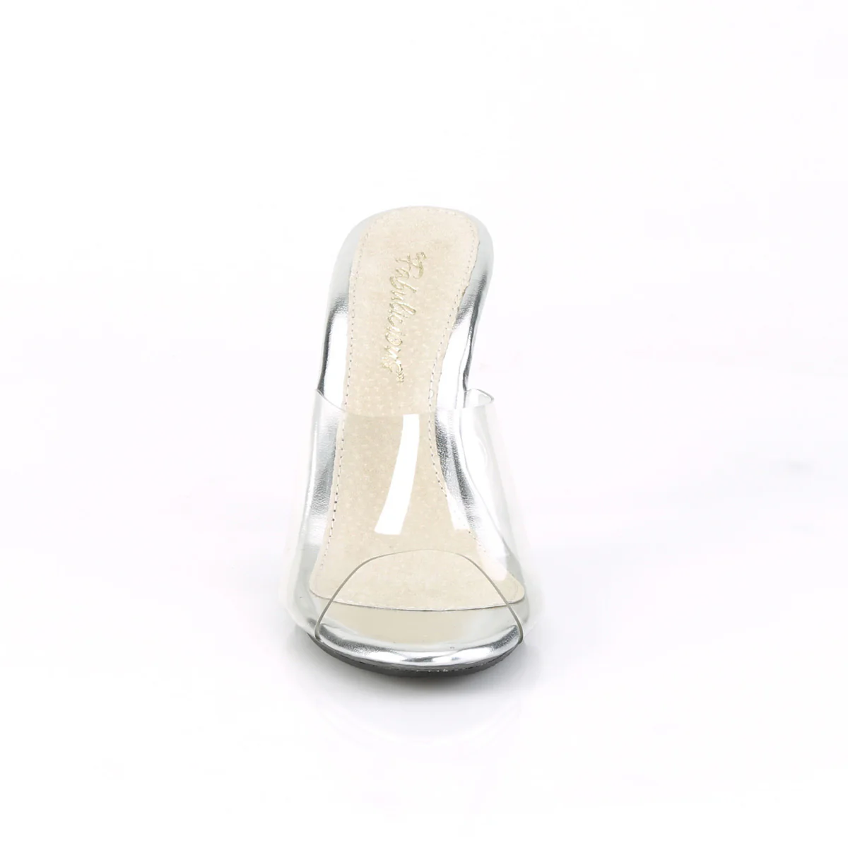 Clear 4 Inch Posing Shoes - Fabulicious CARESS-401 - Image 2