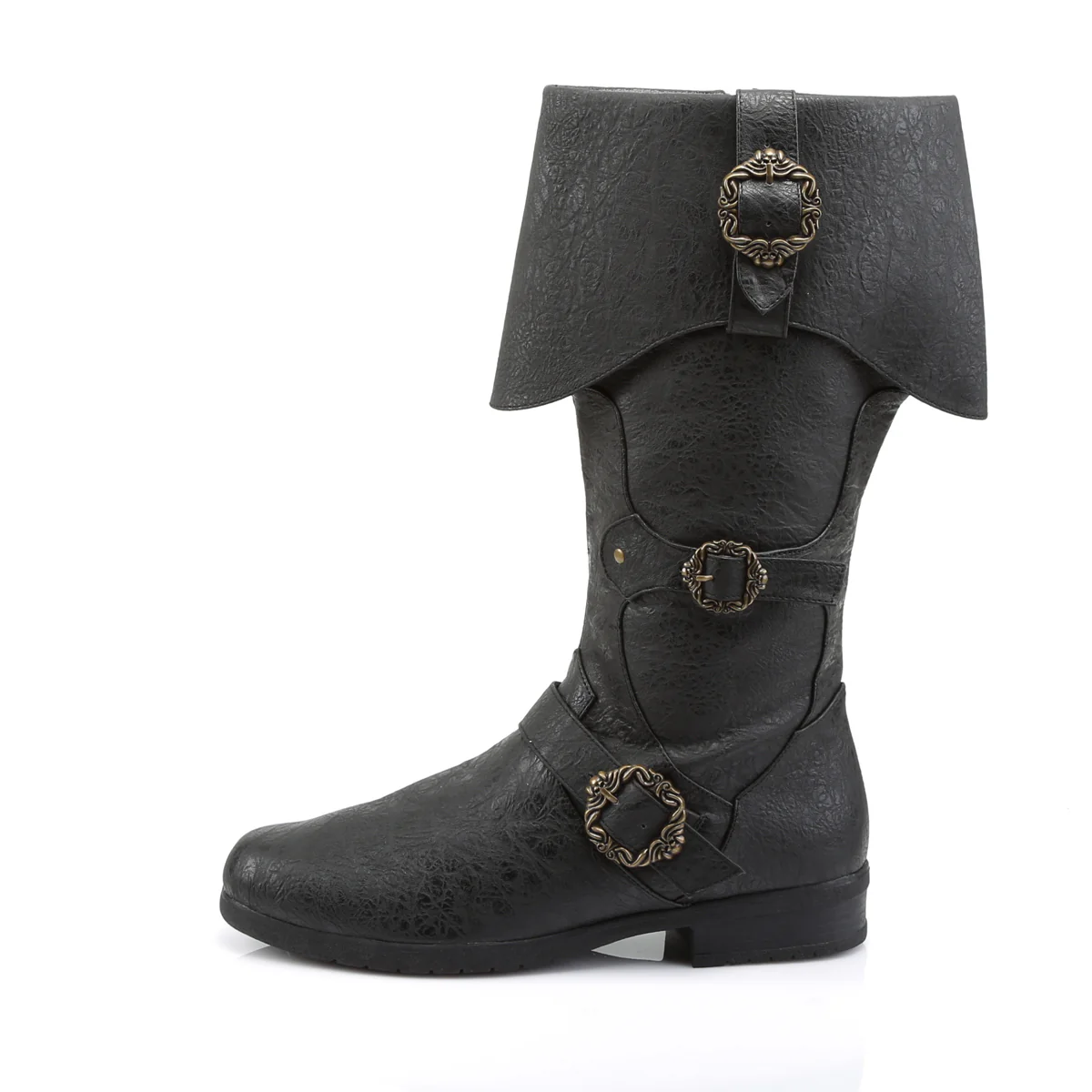 CARRIBEAN-299 Funtasma Blk Distressed Pu Shoes - Image 3