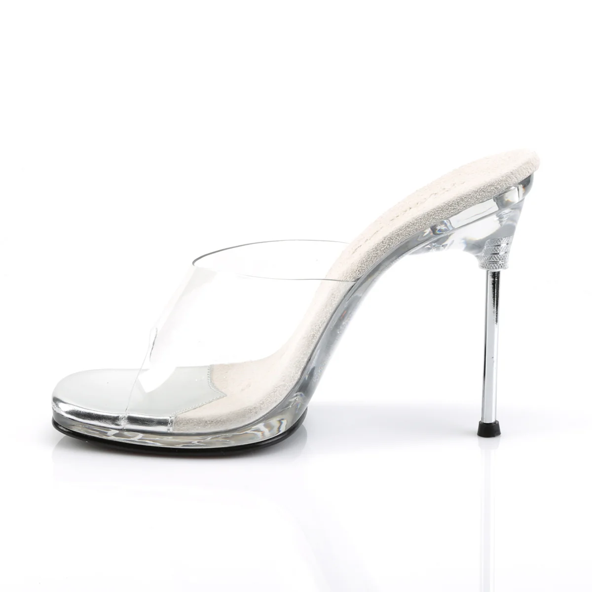 Clear 4.5 Inch Posing Shoes - Fabulicious CHIC-01 - Image 3