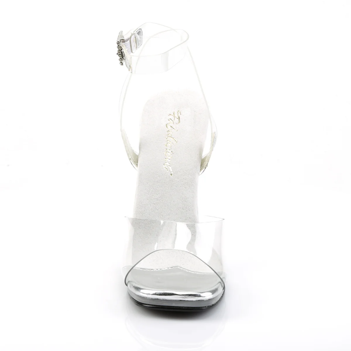 Clear 4.5 Inch Posing Shoes - Fabulicious CHIC-06 - Image 2