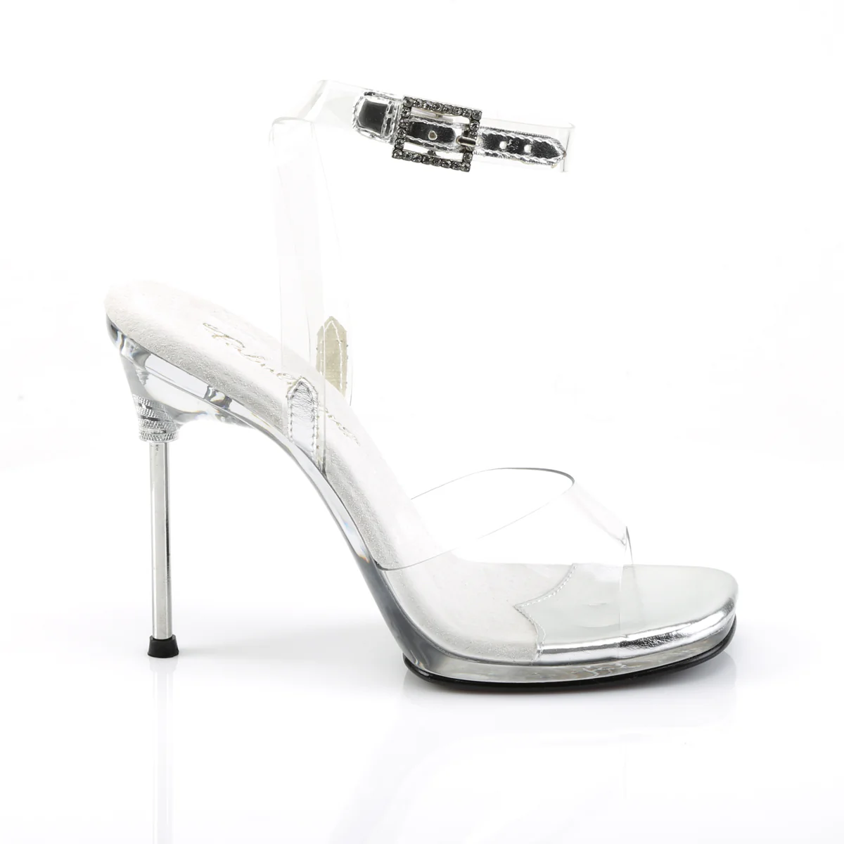 Clear 4.5 Inch Posing Shoes - Fabulicious CHIC-06 - Image 5