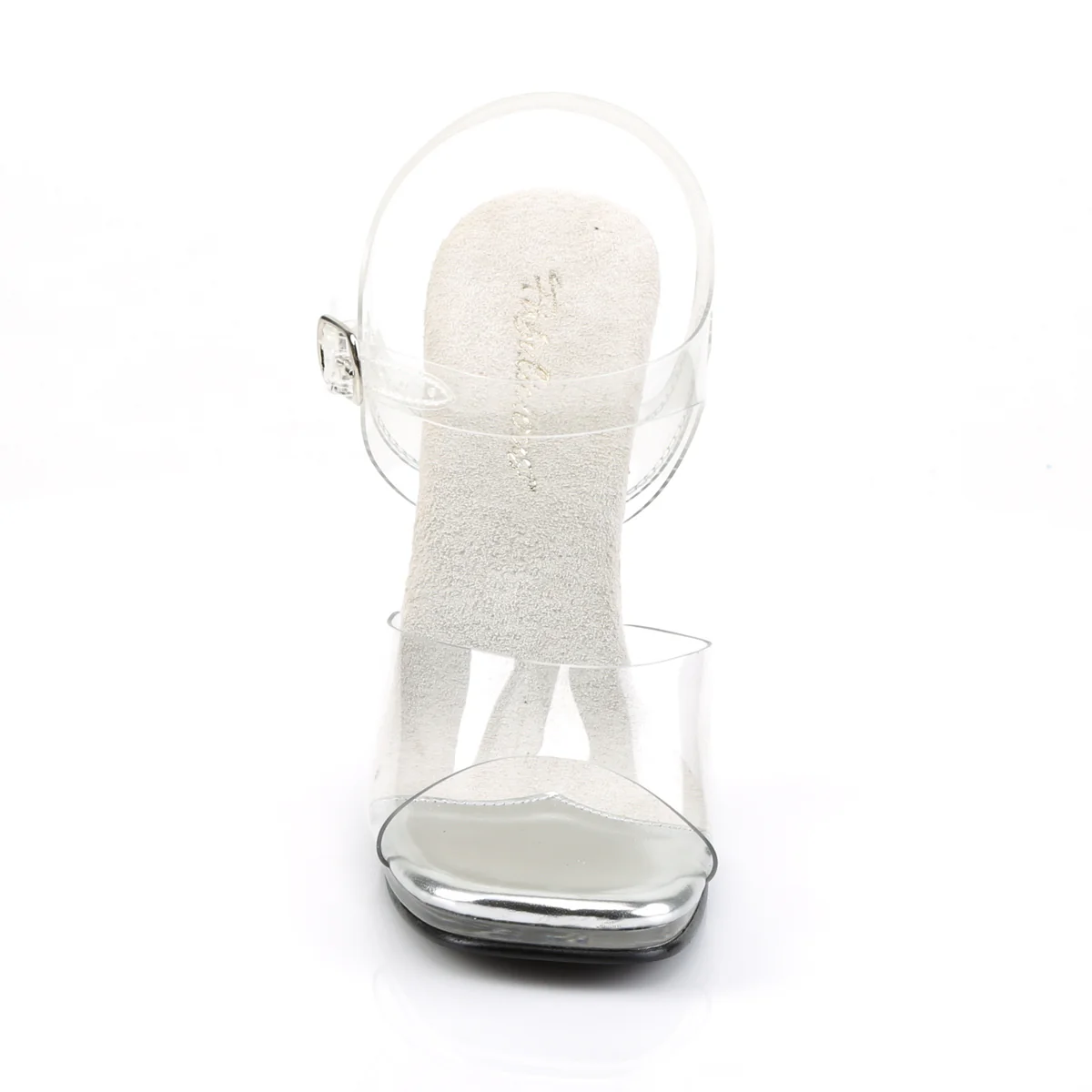 Clear 4.5 Inch Posing Shoes -  Fabulicious CHIC-08 - Image 2