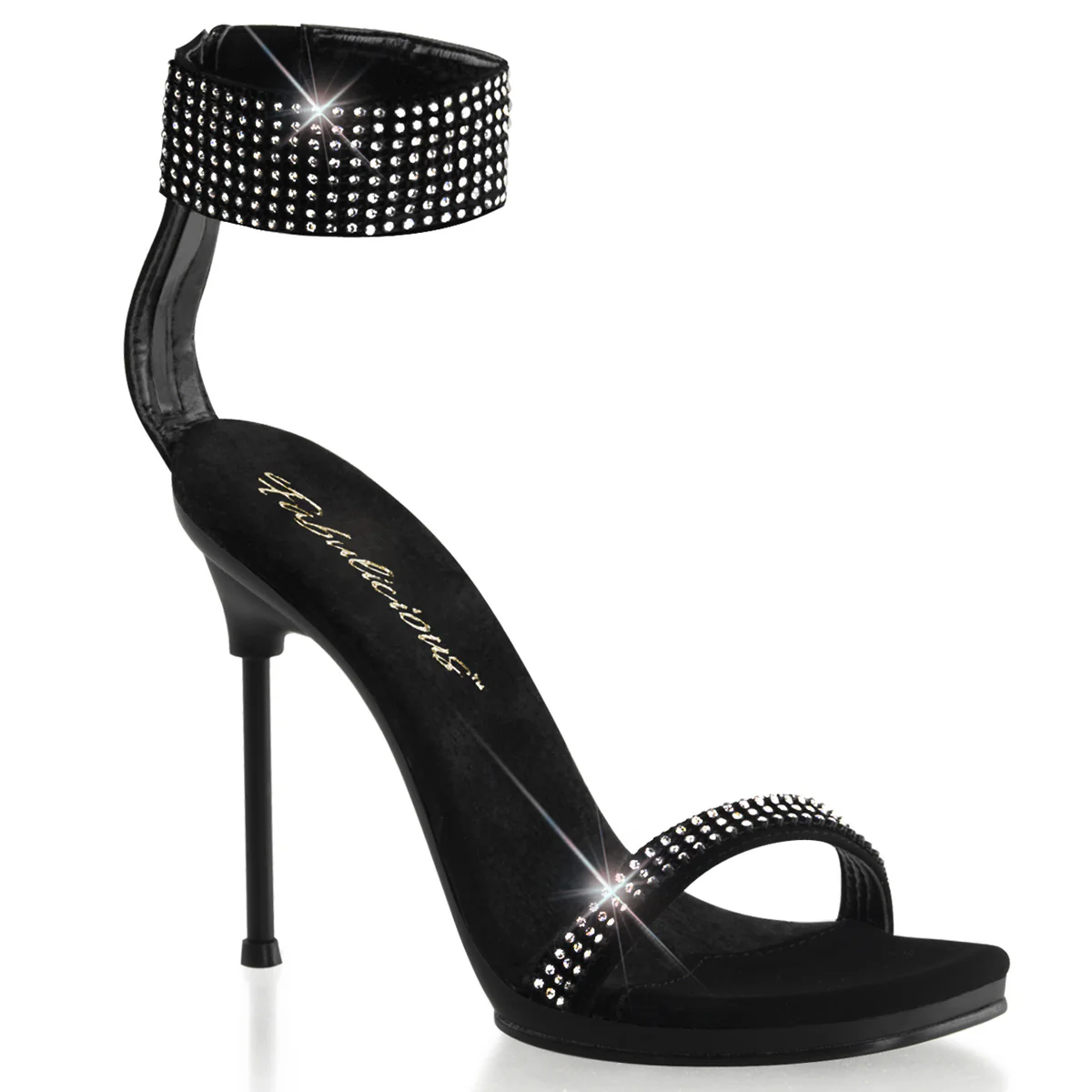 Black 4.5 Inch Elegant Shoes -  Fabulicious CHIC-40 - Image 6