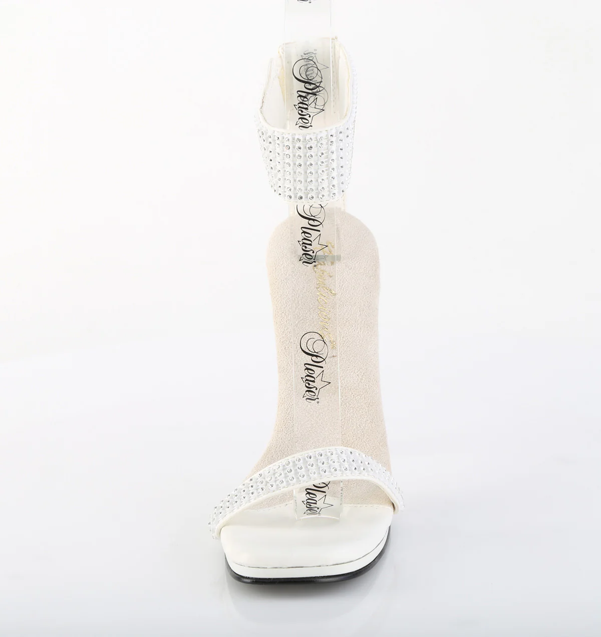 White 4.5 Inch Elegant Shoes -  Fabulicious CHIC-40 - Image 2