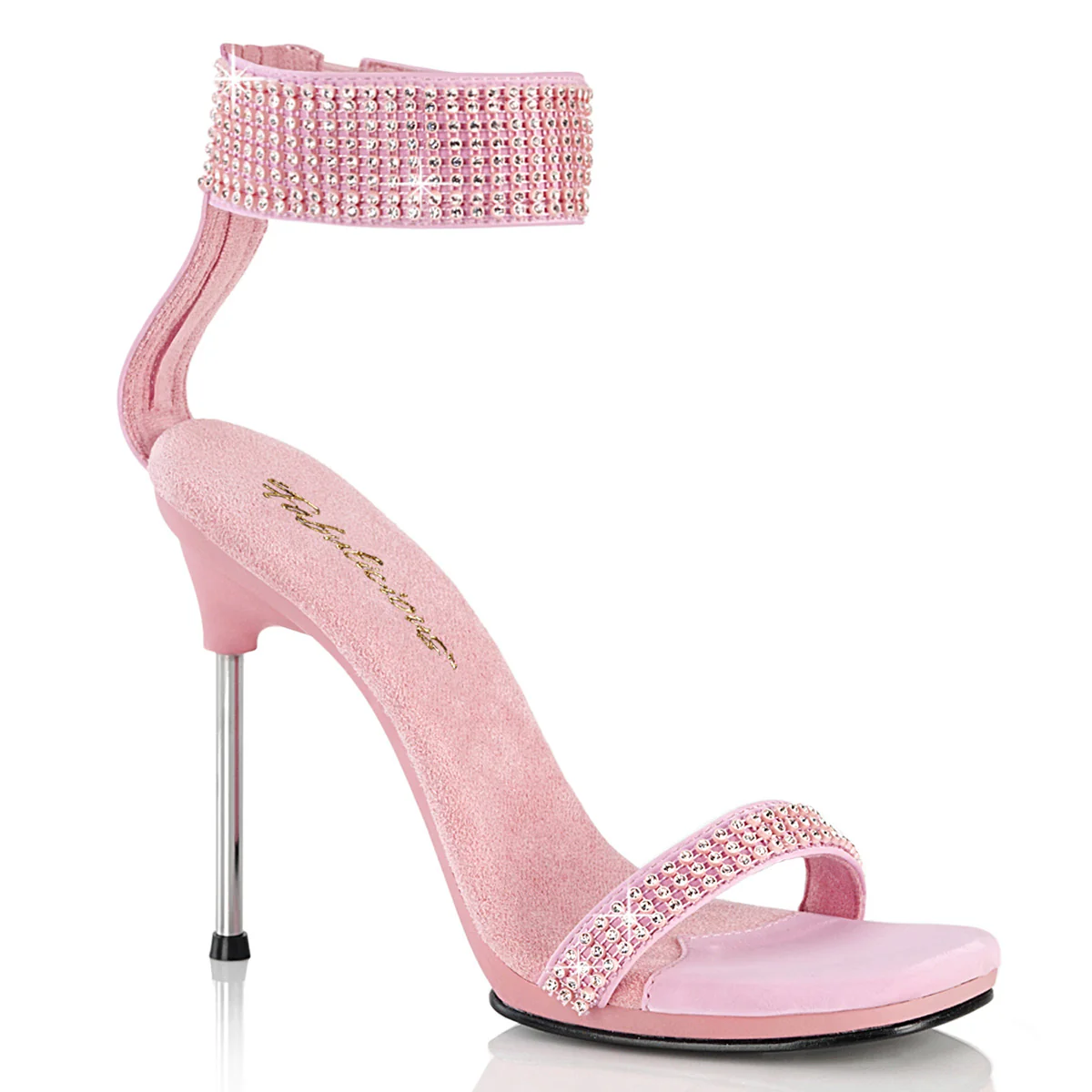 Baby Pink 4.5 Inch Elegant Shoes -  Fabulicious CHIC-40