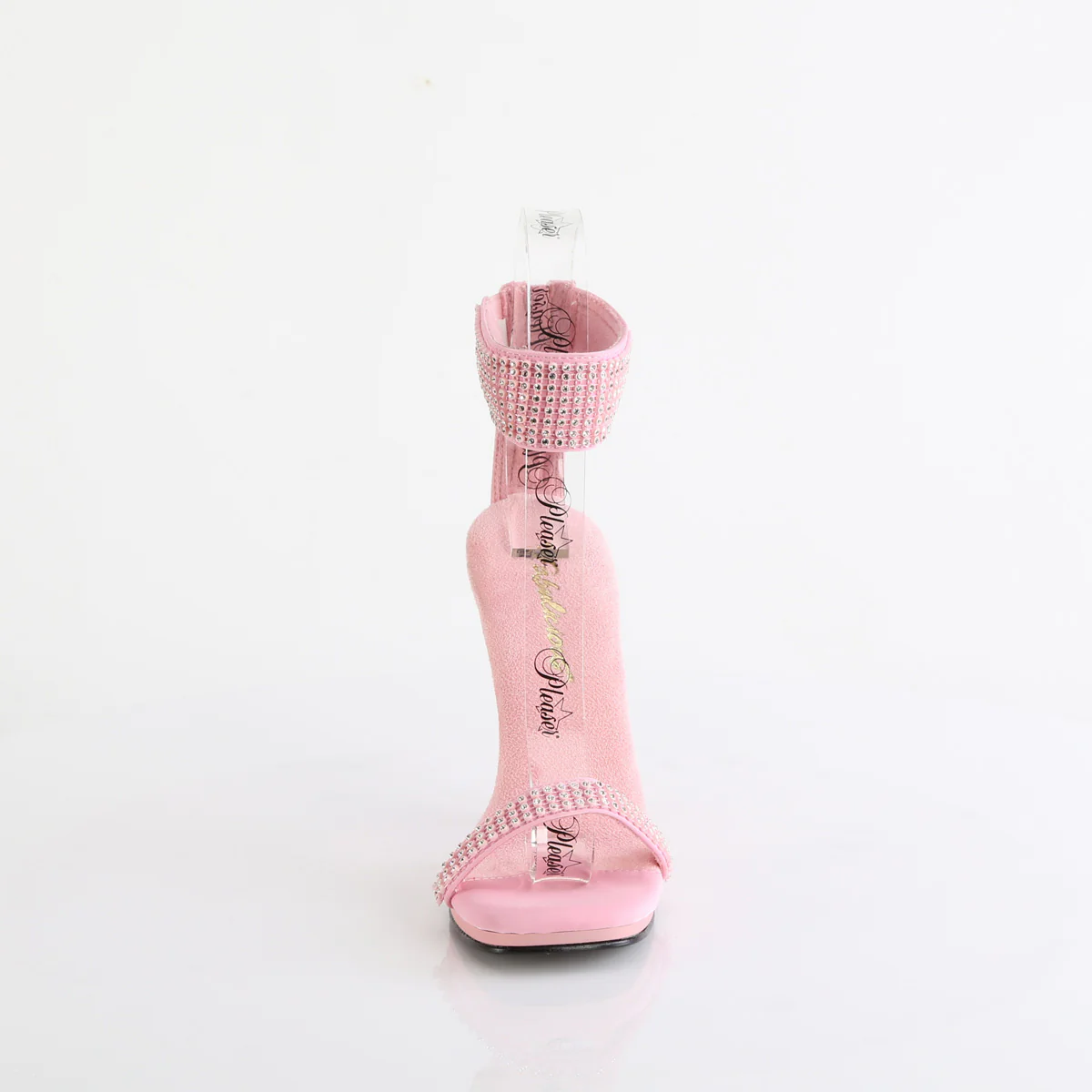 Baby Pink 4.5 Inch Elegant Shoes -  Fabulicious CHIC-40 - Image 2