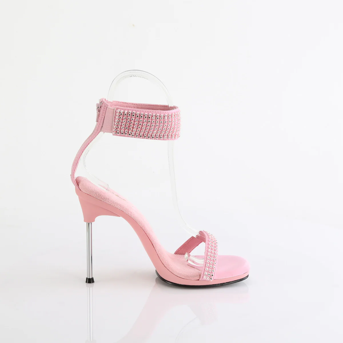 Baby Pink 4.5 Inch Elegant Shoes -  Fabulicious CHIC-40 - Image 5