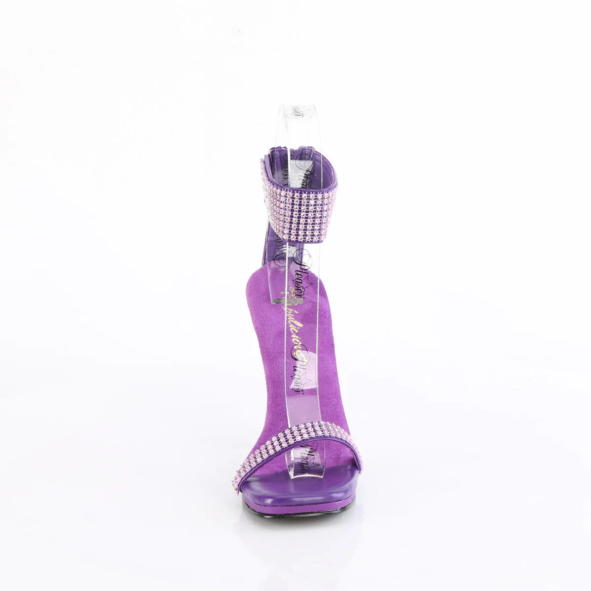Purple 4.5 Inch Elegant Shoes - Fabulicious CHIC-40 - Image 2