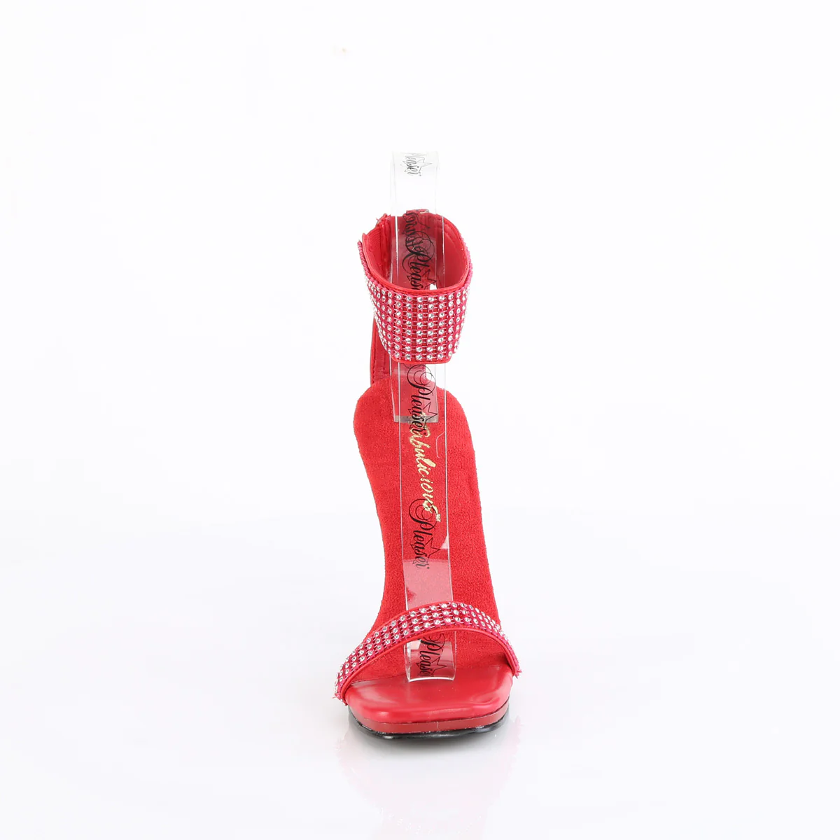 Red 4.5 Inch Elegant Shoes -  Fabulicious CHIC-40 - Image 2